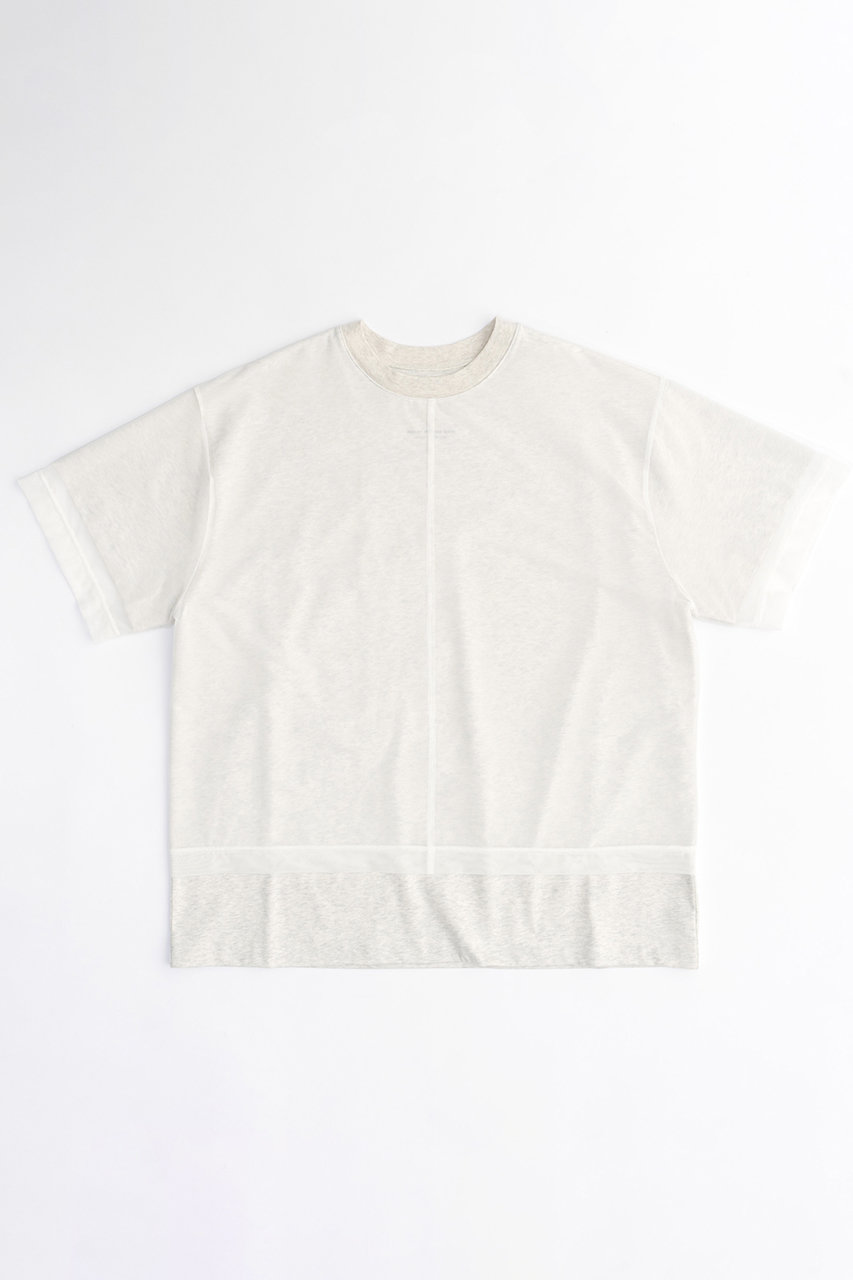 メゾンスペシャル/MAISON SPECIALのLayered Tulle T-shirt/レイヤードチュールTシャツ(GRY(グレー)/21241415805)