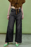 MAISON SPECIAL Side Long Zip Denim ブラック Side Long Zip Denim