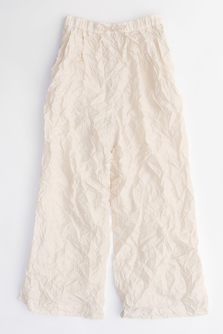MAISON SPECIAL Washer Processing Pleats Easy Pants/ワッシャープリーツイージーパンツ (IVR(アイボリー), 38) メゾンスペシャル ELLE SHOP