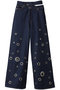 【予約販売】Eyelet Denim Pants/アイレットデニムパンツ メゾンスペシャル/MAISON SPECIAL BLU(ブルー)