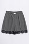 【予約販売】Pinstripe Lace Shorts/ピンストライプレースショートパンツ メゾンスペシャル/MAISON SPECIAL GRY(グレー)