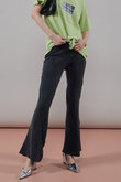 Rib Mix Semi-flare Pants/リブミックスセミフレアパンツ