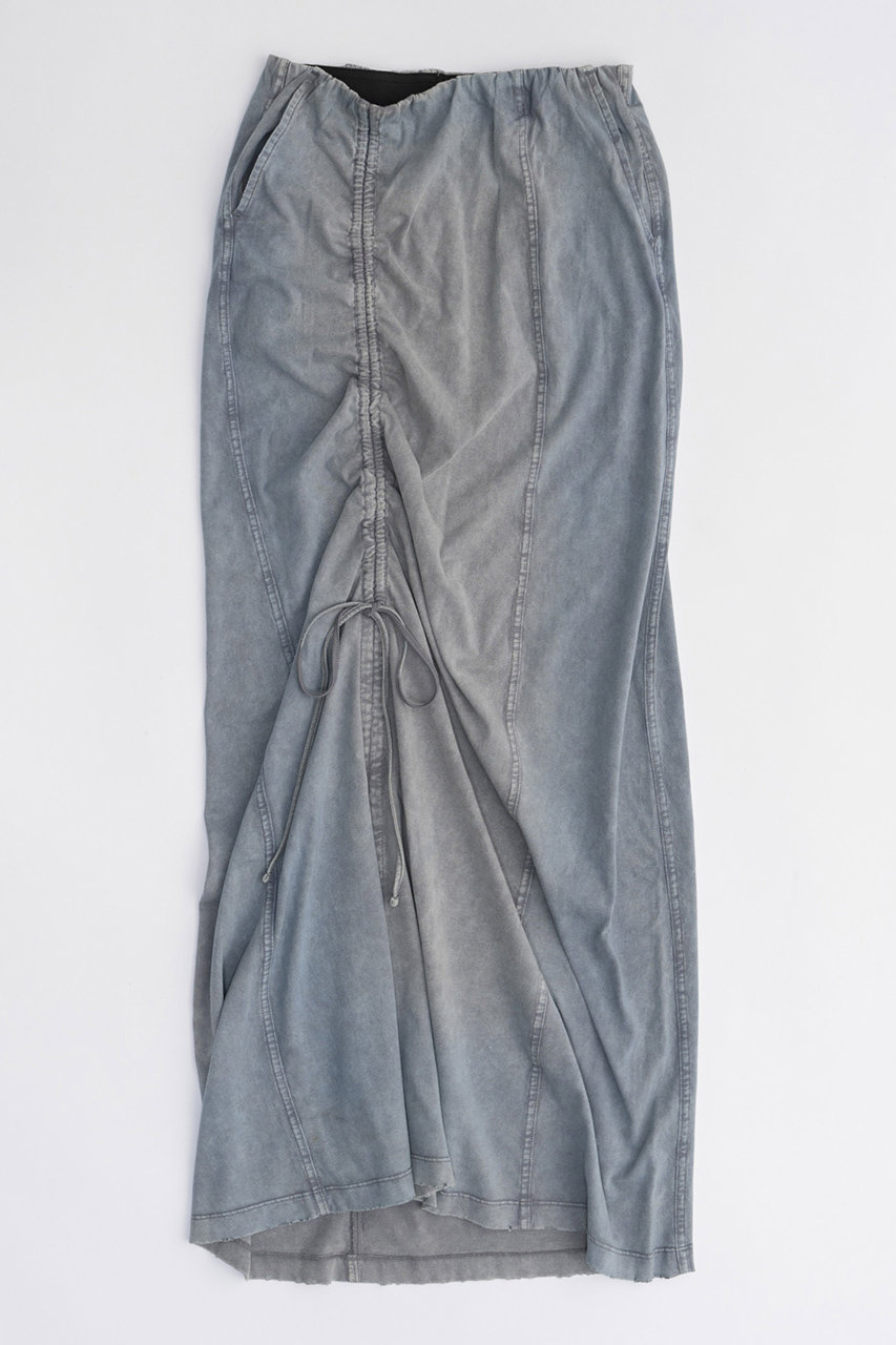 MAISON SPECIAL Chemical Wash Spray Trim Skirt/ケミカルウォッシュスプレートリムスカート (BLU(ブルー), 36) メゾンスペシャル ELLE SHOP