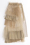 Raffle Tulle Layered Wrap Skirt/ラッフルチュールレイヤードラップスカート メゾンスペシャル/MAISON SPECIAL BGE(ベージュ)