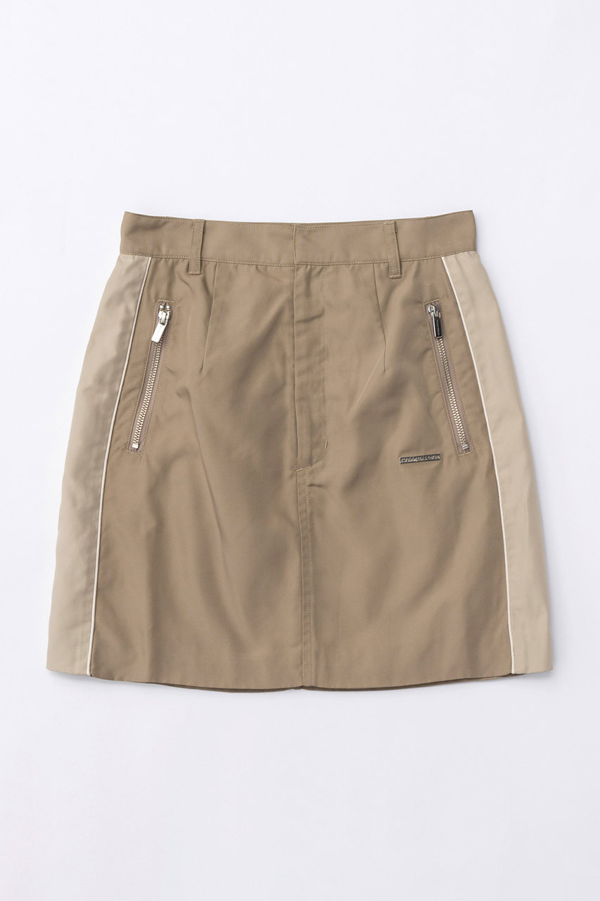 MAISON SPECIAL Side Line Oxford Mini Skirt/サイドラインオックスミニスカート (BGE(ベージュ), 38) メゾンスペシャル ELLE SHOP