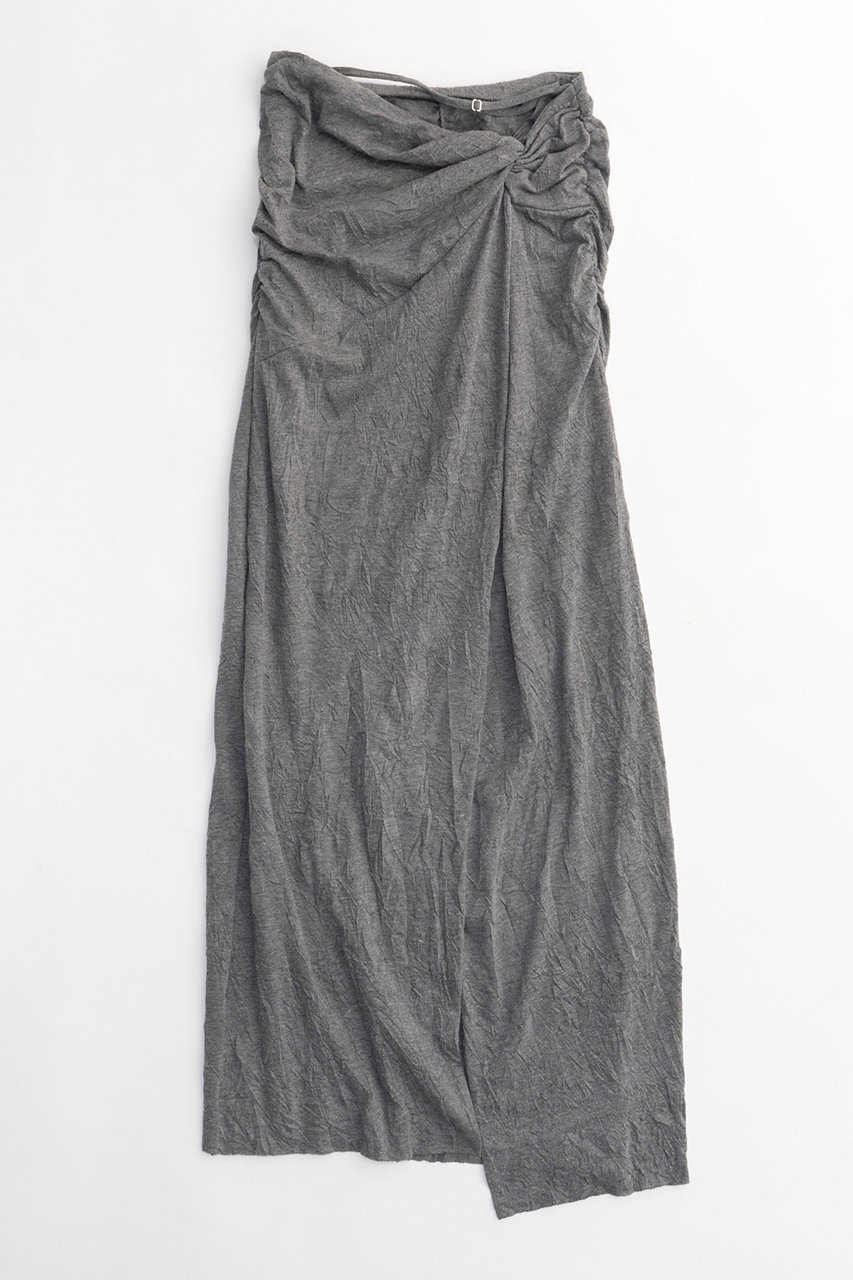 メゾンスペシャル/MAISON SPECIALのWasher Processing Shirring Maxi Skirt/ワッシャーシャーリングマキシスカート(GRY(グレー)/21241515706)
