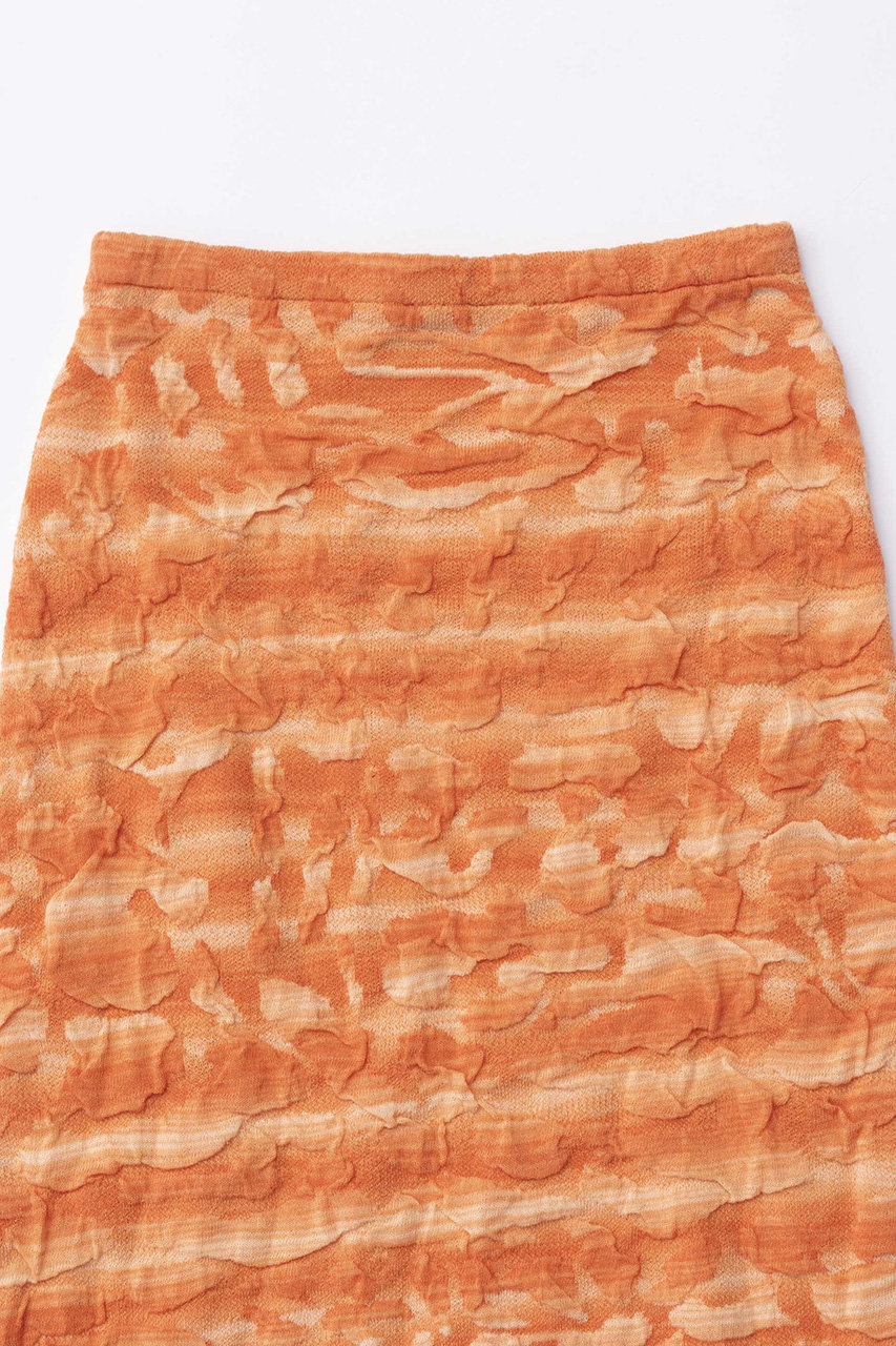 【予約販売】Bumpy Splashed Pattern Knit Tight Skirt/デコボコカスリニットタイトスカート