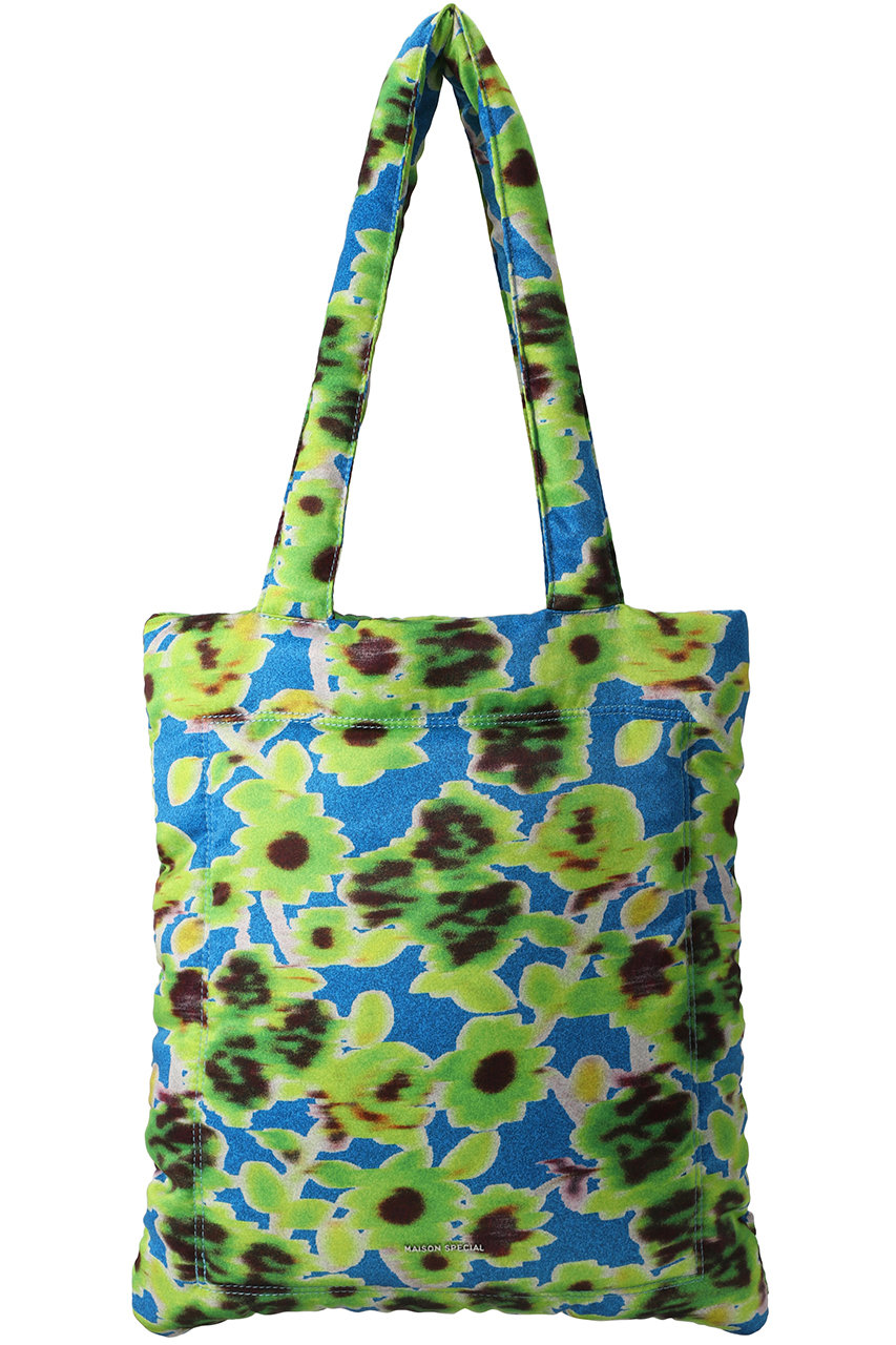 Floral Pattern Puffer Tote Bag/フラワーパッファートートバッグ
