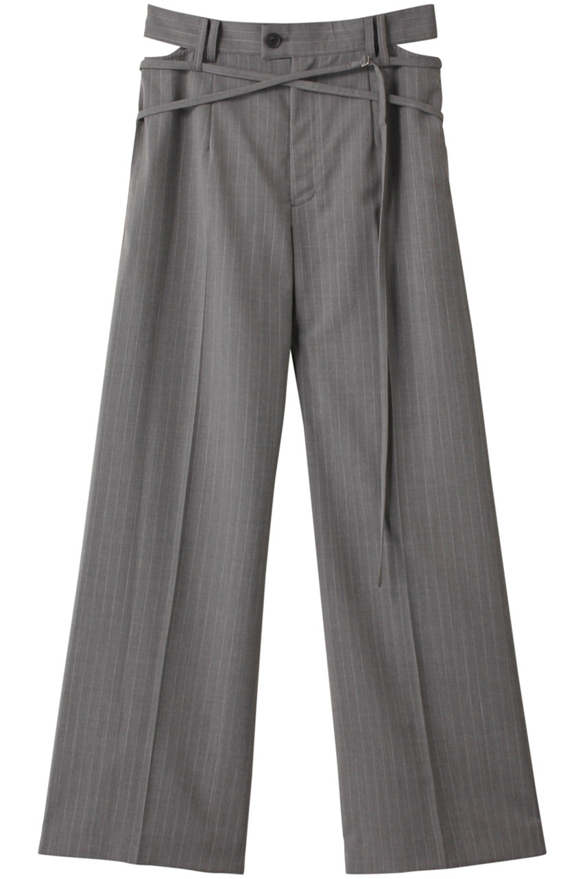 MAISON SPECIAL Belt Up Slacks/ベルトアップスラックス (L.GRY(ライトグレー), 38) メゾンスペシャル ELLE SHOP MAISON SPECIAL Belt Up Slacks/ベルトアップスラックス (L.GRY(ライトグレー), 38) メゾンスペシャル ELLE SHOP