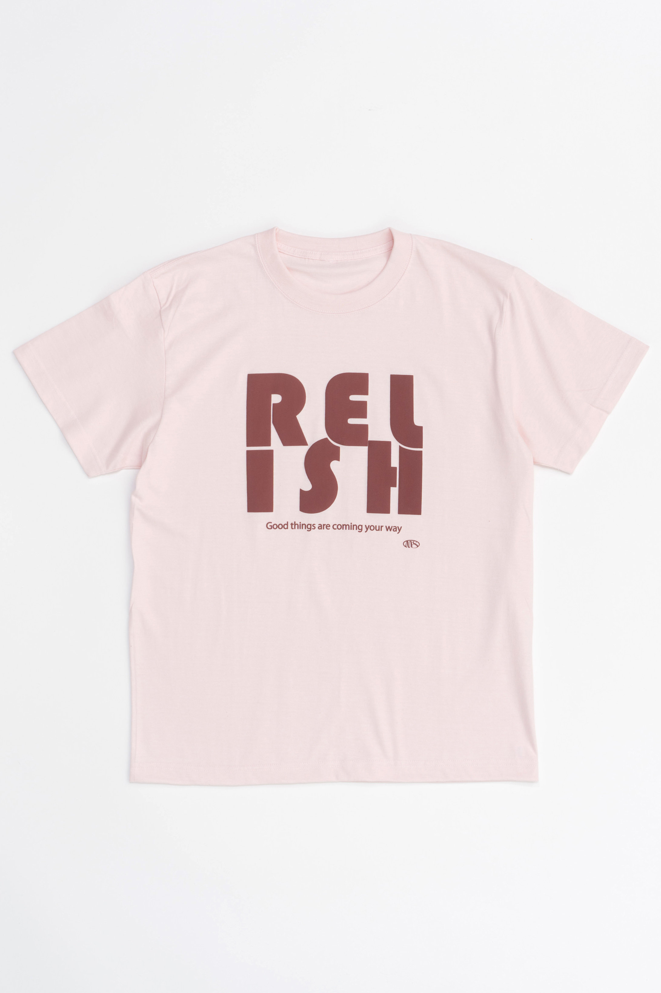 MAISON SPECIAL RELISH Puff Printing T-shirt/RELISH発泡プリントTシャツ (PNK(ピンク), FREE) メゾンスペシャル ELLE SHOP MAISON SPECIAL RELISH Puff Printing T-shirt/RELISH発泡プリントTシャツ (PNK(ピンク), FREE) メゾンスペシャル ELLE SHOP