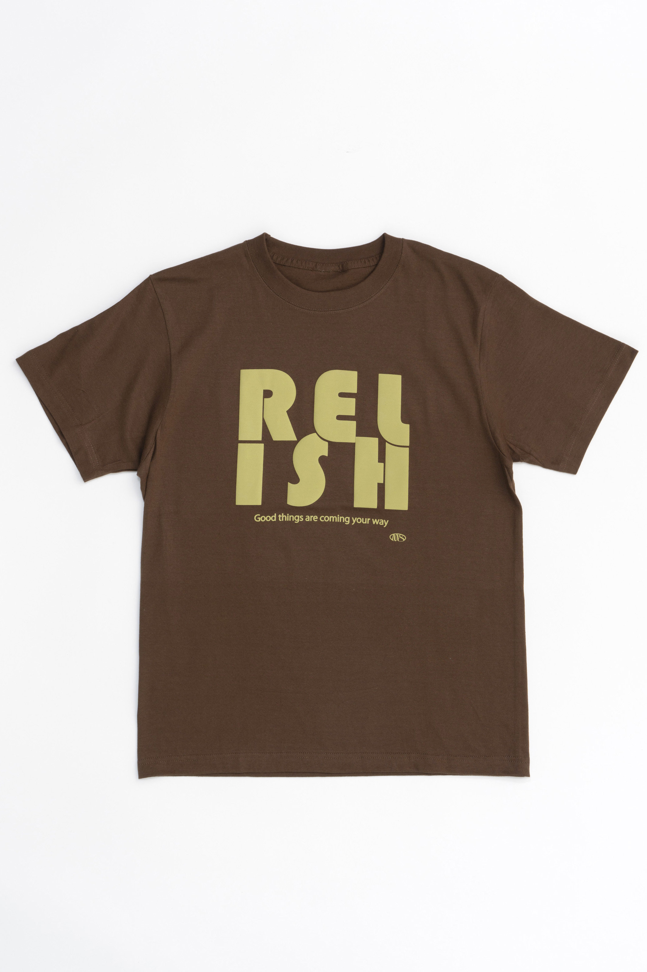 メゾンスペシャル/MAISON SPECIALのRELISH Puff Printing T-shirt/RELISH発泡プリントTシャツ(BRN(ブラウン)/21241415219)