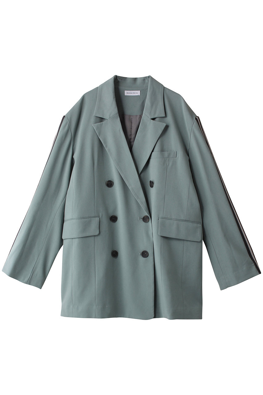 MAISON SPECIAL Side Line Over Size Jacket/サイドラインオーバージャケット (S.BLU(スカイブルー), FREE) メゾンスペシャル ELLE SHOP MAISON SPECIAL Side Line Over Size Jacket/サイドラインオーバージャケット (S.BLU(スカイブルー), FREE) メゾンスペシャル ELLE SHOP