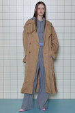 Washer Pleats Trench Coat/ワッシャープリーツトレンチコート