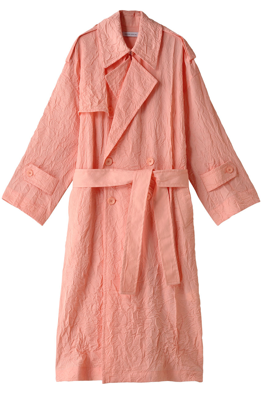 メゾンスペシャル/MAISON SPECIALのWasher Pleats Trench Coat/ワッシャープリーツトレンチコート(PNK(ピンク)/21241165101)