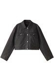 Washed faux Leather Short Length Blouson/ウォッシュドフェイクレザーショートブルゾン