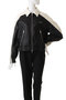 Bicolor faux Leather Blouson/バイカラーフェイクレザーブルゾン メゾンスペシャル/MAISON SPECIAL