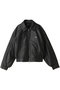 Washed faux Leather Blouson/ウォッシュドフェイクレザーブルゾン メゾンスペシャル/MAISON SPECIAL D.BLK(ブラック)
