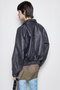 Washed faux Leather Blouson/ウォッシュドフェイクレザーブルゾン メゾンスペシャル/MAISON SPECIAL