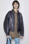 Washed faux Leather Blouson/ウォッシュドフェイクレザーブルゾン メゾンスペシャル/MAISON SPECIAL