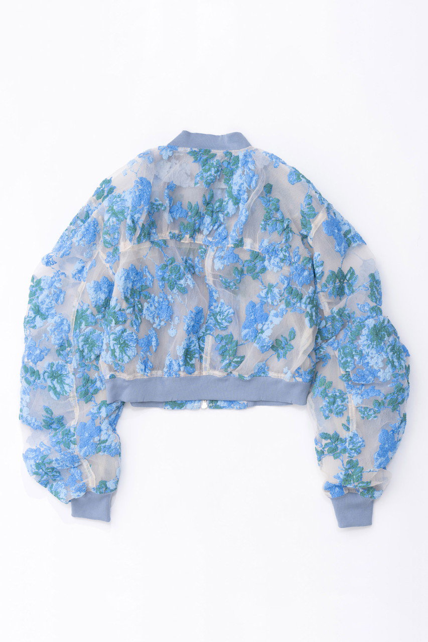 MAISON SPECIAL(メゾンスペシャル)｜Pokopoko Plower Blouson/ポコポコフラワーブルゾン/BLU(ブルー)  の通販｜ELLESHOP・(エル・ショップ)