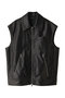 Washed Vegan Leather Vest/ウォッシュドヴィーガンレザーベスト メゾンスペシャル/MAISON SPECIAL BLK(ブラック)