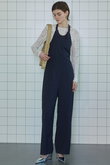 American Sleeve Stripe Jumpsuit/アメスリストライプジャンプスーツ