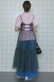 Tulle Shirring Gathered Dress/チュールシャーリングギャザードレス メゾンスペシャル/MAISON SPECIAL