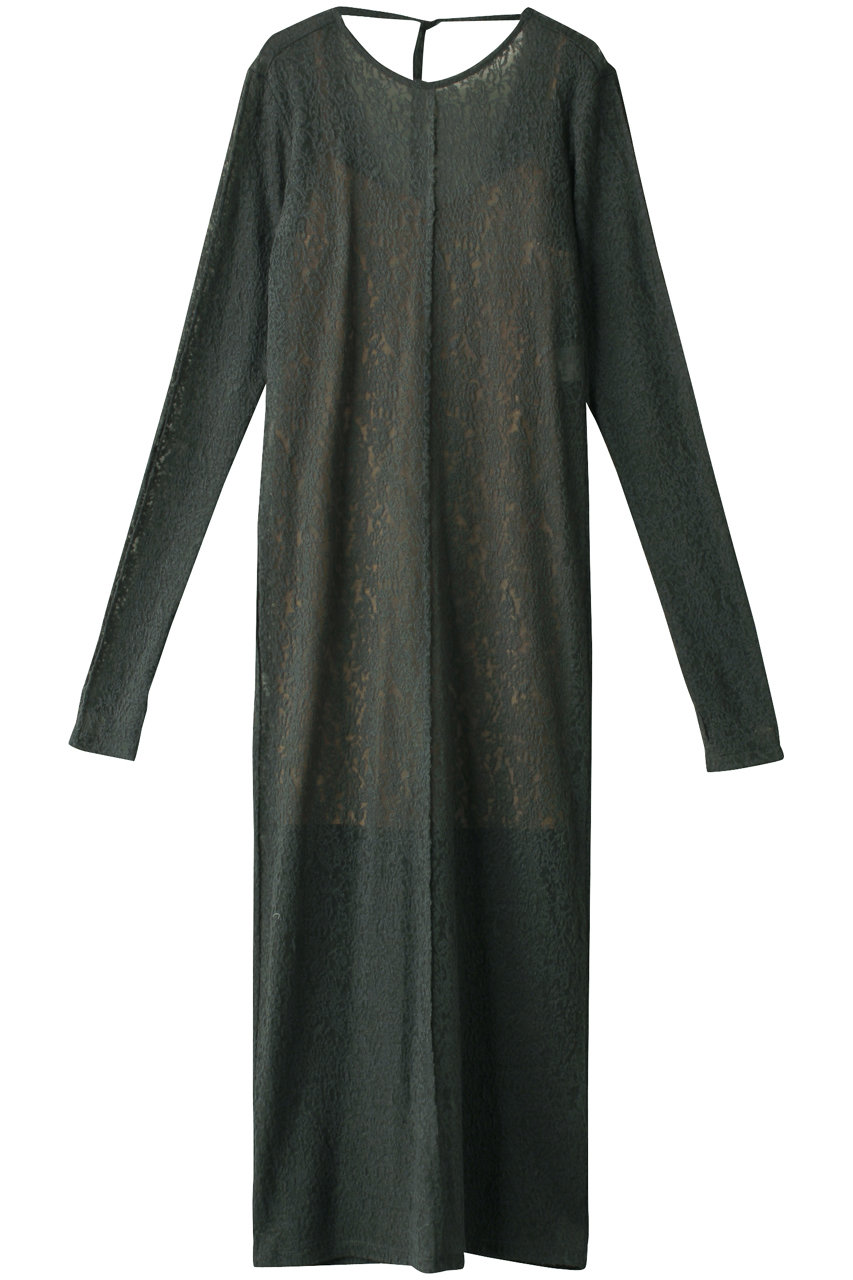 MAISON SPECIAL Maxi Length Lace One-piece Dress/マキシレースワンピース (C.GRY(チャコールグレー), FREE) メゾンスペシャル ELLE SHOP