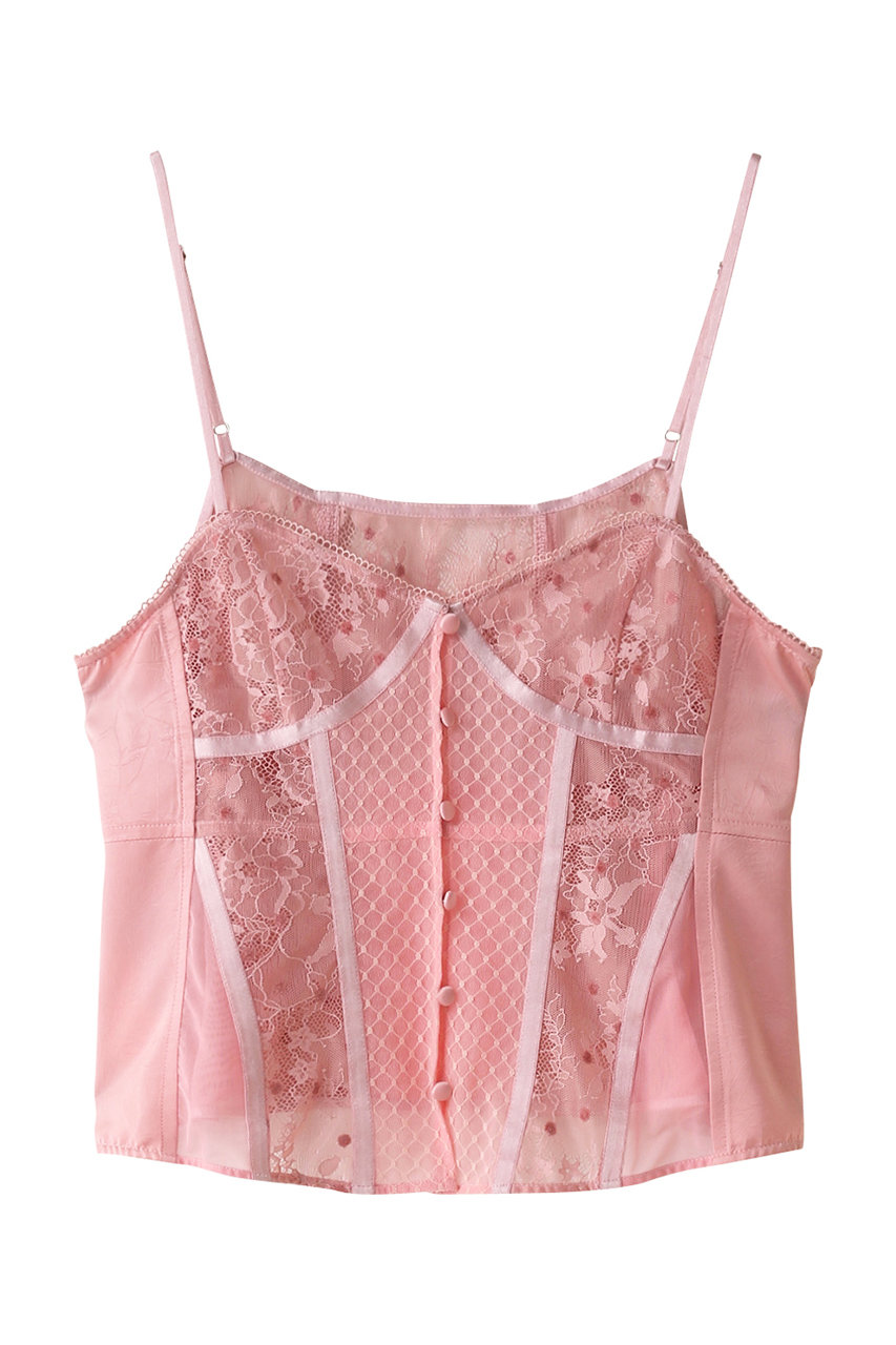 MAISON SPECIAL Mixed Lace Camisole/ミックスレースキャミソール (PNK(ピンク), FREE) メゾンスペシャル ELLE SHOP