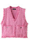 Tweed Short Length Vest/ツイードショートベスト メゾンスペシャル/MAISON SPECIAL PNK(ピンク)