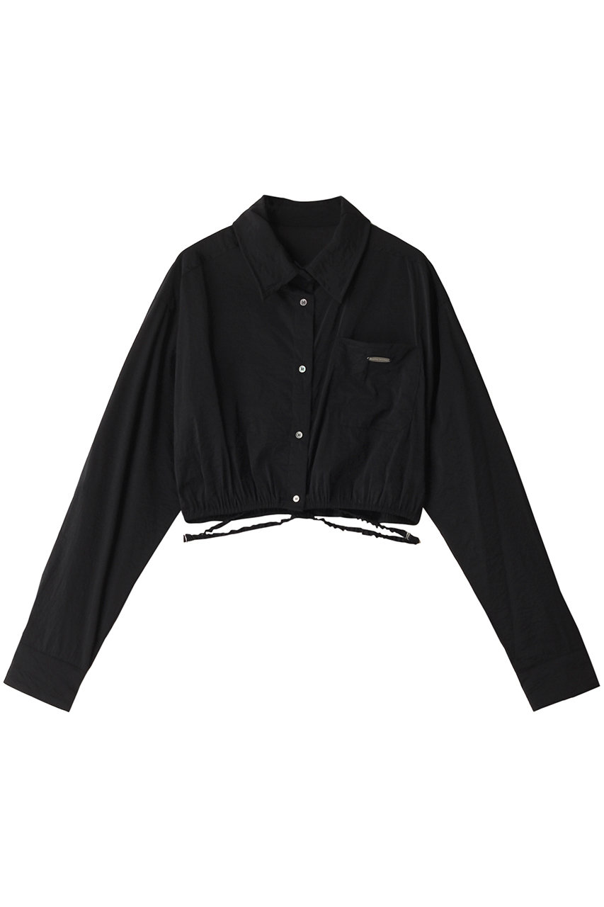 MAISON SPECIAL Sheer Short Length Shirt/シアーショートシャツ (BLK(ブラック), FREE) メゾンスペシャル ELLE SHOP MAISON SPECIAL Sheer Short Length Shirt/シアーショートシャツ (BLK(ブラック), FREE) メゾンスペシャル ELLE SHOP