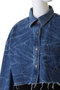 Washer Denim Oversized Short Shirt/ワッシャーデニムオーバーショートシャツ メゾンスペシャル/MAISON SPECIAL