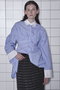 With Bra Stripe Easy Oversized Shirt/ブラ付きストライプイージーオーバーシャツ メゾンスペシャル/MAISON SPECIAL