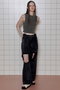 Curl Yarn Short Length Sleeveless Knit Tops/カールヤーンショートノースリーブニット メゾンスペシャル/MAISON SPECIAL