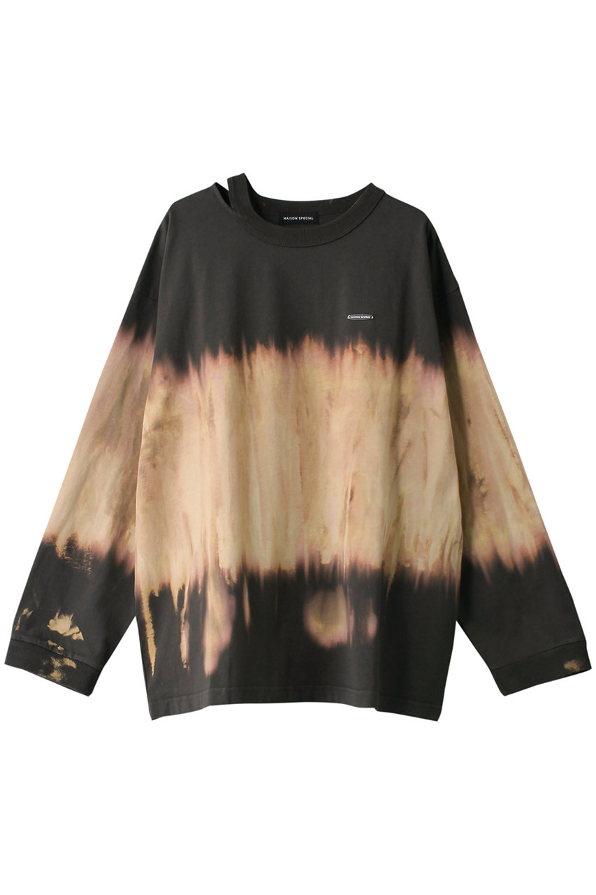 MAISON SPECIAL Tie-dye Oversized T-shirt/タイダイオーバーTEE (C.GRY(チャコールグレー), FREE) メゾンスペシャル ELLE SHOP MAISON SPECIAL Tie-dye Oversized T-shirt/タイダイオーバーTEE (C.GRY(チャコールグレー), FREE) メゾンスペシャル ELLE SHOP