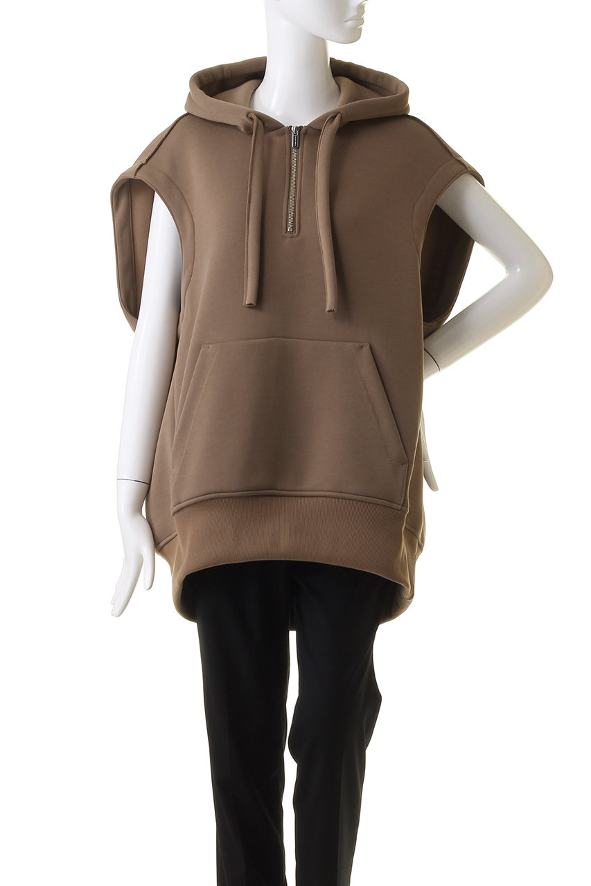 メゾンスペシャル　ブラウン ノースリーブ ベスト メゾンスペシャルブラウン ノースリーブ ベスト