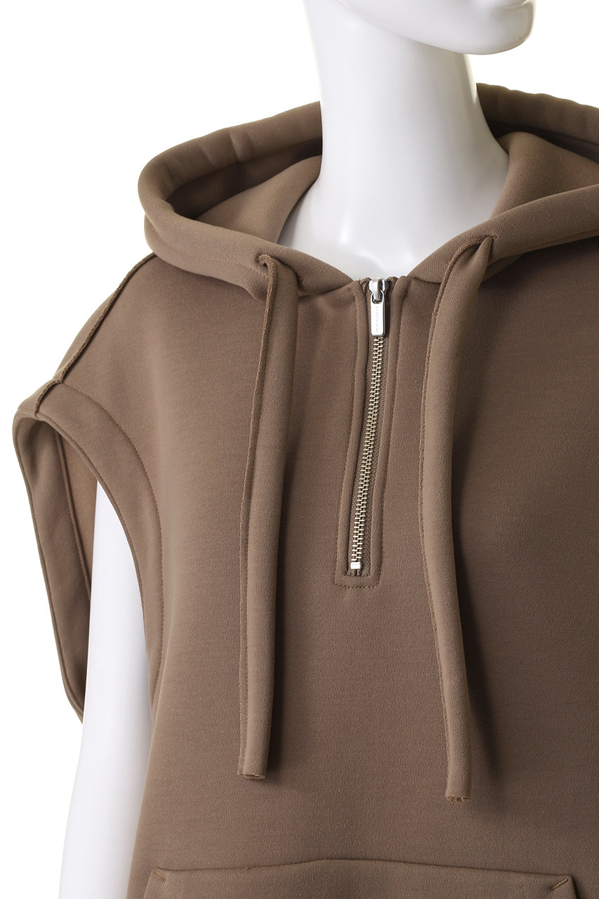 メゾンスペシャル　ブラウン ノースリーブ ベスト メゾンスペシャルブラウン ノースリーブ ベスト