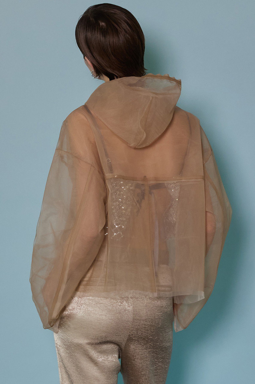 See-through Tulle Hoodie/シースルーチュールフーディ