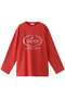 Heart Meltet Oversized T-shirt/ハートメルテットオーバーロンTEE メゾンスペシャル/MAISON SPECIAL RED(レッド)