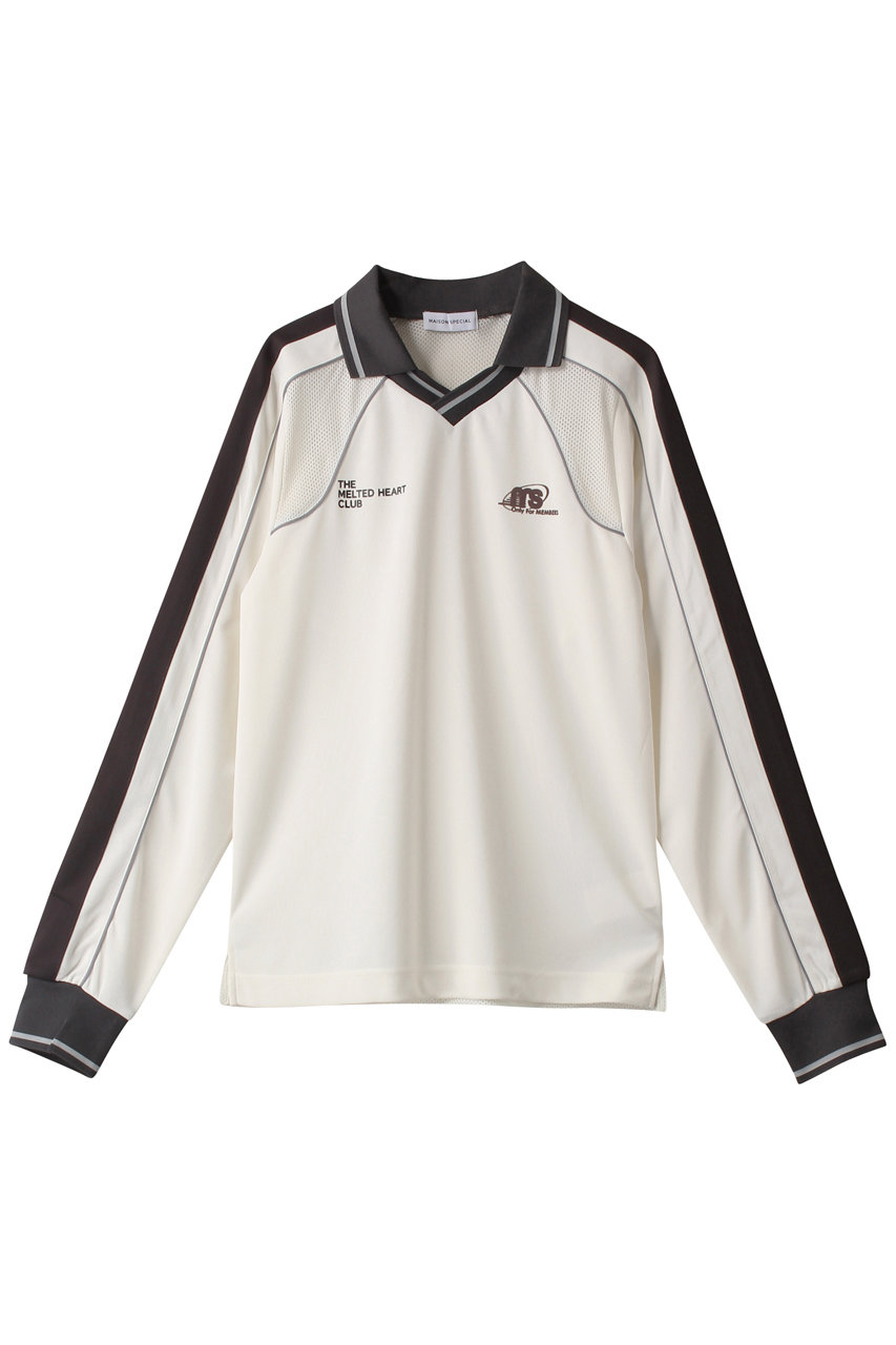 MAISON SPECIAL Uniform Long Sleeve T-shirt/ユニフォームロンTEE (WHT(ホワイト), FREE) メゾンスペシャル ELLE SHOP