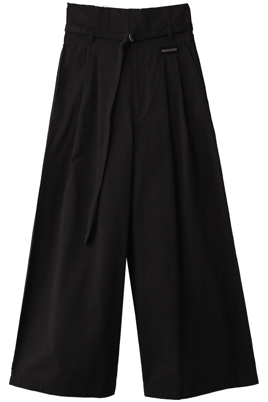 MAISON SPECIAL Two Tuck High Waist Wide Pants/ツータックハイウエストワイドパンツ (BLK(ブラック), 36) メゾンスペシャル ELLE SHOP