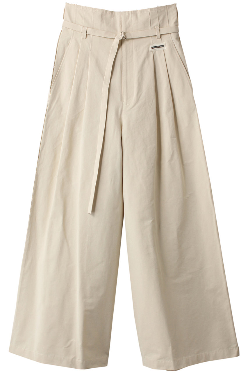 MAISON SPECIAL Two Tuck High Waist Wide Pants/ツータックハイウエストワイドパンツ (WHT(ホワイト), 36) メゾンスペシャル ELLE SHOP