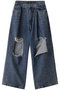 Square Cut Denim Pants/スクエアカットデニム メゾンスペシャル/MAISON SPECIAL BLU(ブルー)