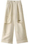 Tweed Distressed Wide Pants/ツイードダメージワイドパンツ メゾンスペシャル/MAISON SPECIAL WHT(ホワイト)