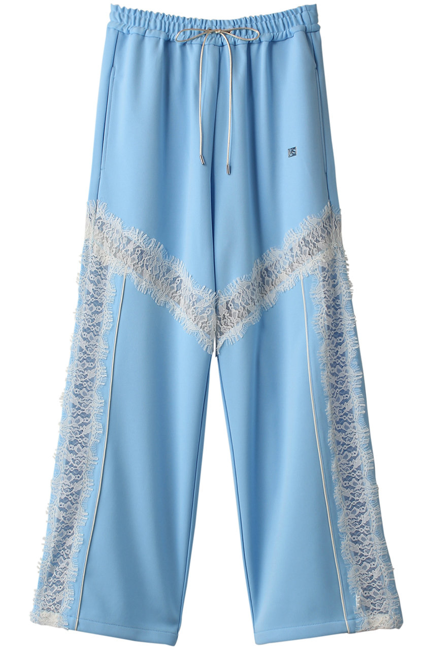 MAISON SPECIAL Lace Docking Jersey Pants/レースドッキングジャージパンツ (BLU(ブルー), 38) メゾンスペシャル ELLE SHOP