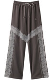 Lace Docking Jersey Pants/レースドッキングジャージパンツ