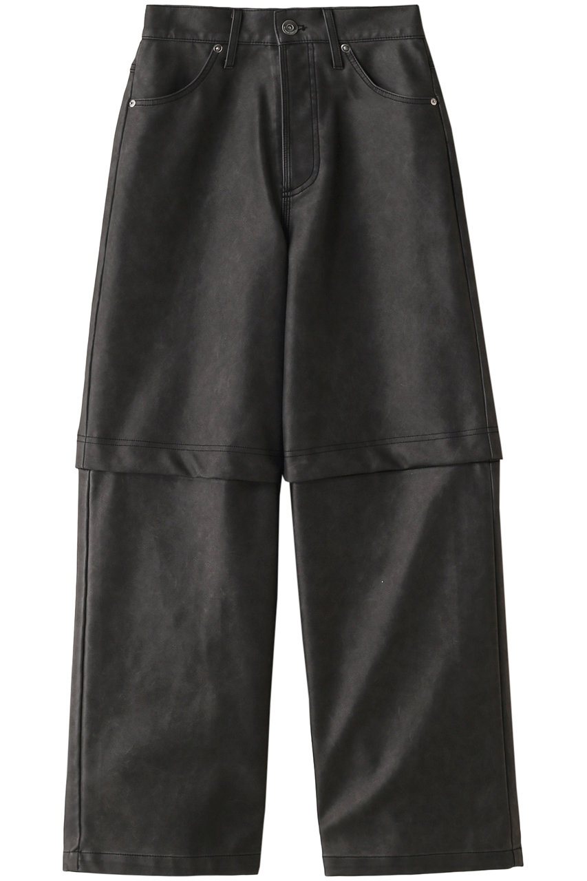 メゾンスペシャル/MAISON SPECIALの2way Leather Pants/2WAYレザーパンツ(BLK(ブラック)/21241465312)