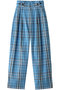 2way Check Balloon Pants/2WAYチェックバルーンパンツ メゾンスペシャル/MAISON SPECIAL BLU(ブルー)