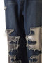 Tulle Distressed Denim Pants/チュールダメージデニム メゾンスペシャル/MAISON SPECIAL