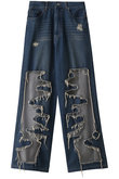 MAISON SPECIAL(メゾンスペシャル)｜Tulle Distressed Denim